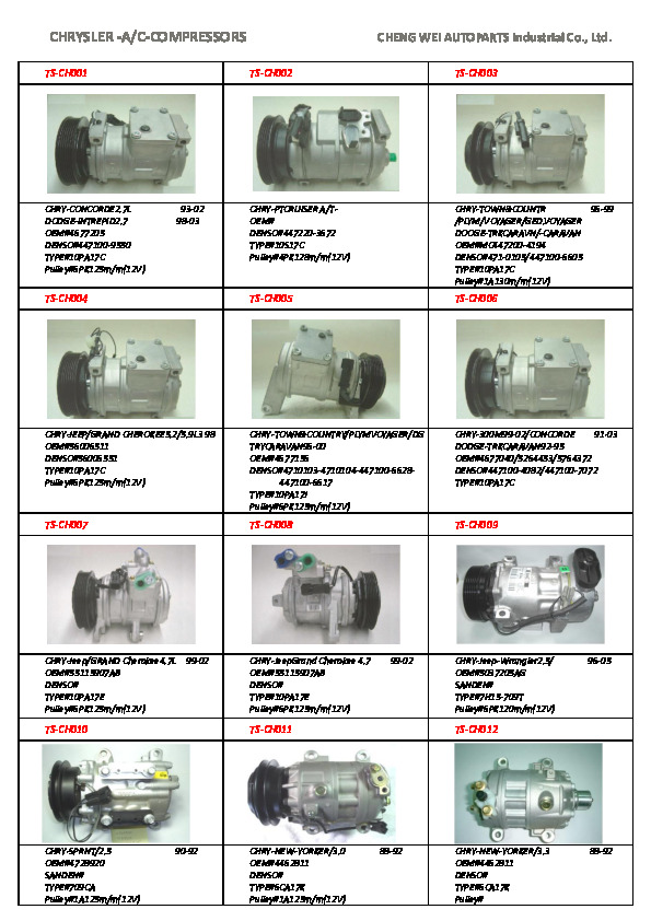 American Car AC Compressor